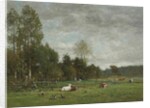 Pasture near Honfleur, 1864 by Eugene Louis Boudin