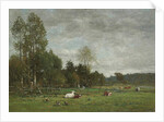 Pasture near Honfleur, 1864 by Eugene Louis Boudin
