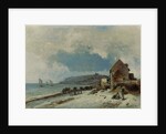 The Beach at Sainte-Adresse, 1862 by Johan-Barthold Jongkind