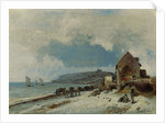The Beach at Sainte-Adresse, 1862 by Johan-Barthold Jongkind
