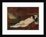 Reclining female nude, 1862 by Gustave Courbet