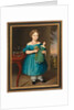 Portrait of Amy Philpot in a Blue Dress with Doll and Goldfish by Joseph Whiting Stock