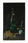 Still life with bottle and glass by John Decker