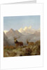 Detail of Stags And Hinds In A Highland Landscape, 1864 by John Frederick Herring Jnr