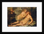 Jupiter in the guise of Diana and the nymph Callisto by Pietro Liberi