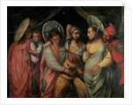 A scene from the Commedia dell'Arte by Franco-Flemish School