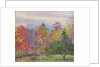 Landscape at Hancock, New Hampshire, October 1923 by Lilla Cabot Perry