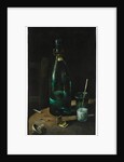 Still life with bottle and glass by John Decker