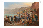 Bathers on the Chorillos beach, Miraflores, Lima by Johann Moritz Rugendas