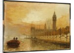 View of Westminster from the Thames by Claude T. Stanfield Moore