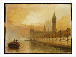 View of Westminster from the Thames by Claude T. Stanfield Moore
