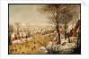 A Winter Landscape with Skaters and a Bird Trap, 1565 by Pieter The Elder Brueghel