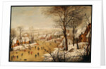 A Winter Landscape with Skaters and a Bird Trap, 1565 by Pieter The Elder Brueghel