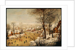 A Winter Landscape with Skaters and a Bird Trap, 1565 by Pieter The Elder Brueghel