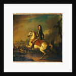 Portrait of King William III at the Battle of the Boyne in 1690 by Jan Wyck