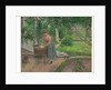 Washerwoman in the garden of Eragny, 1899 by Camille Pissarro