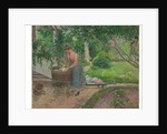 Washerwoman in the garden of Eragny, 1899 by Camille Pissarro