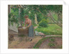 Washerwoman in the garden of Eragny, 1899 by Camille Pissarro