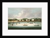 A view of Singapore from the roads with American, French and British shipping, c.1850 by School Chinese