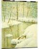 Winter Stream, Sunset Glow by Walter Launt Palmer