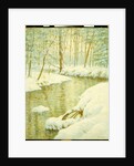 Winter Stream, Sunset Glow by Walter Launt Palmer