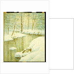 Winter Stream, Sunset Glow by Walter Launt Palmer