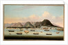 A View of Victoria, Hong Kong, with the Hulk H.M.S Princess Charlotte and American, British and French Shipping, c.1862 by School Chinese