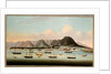 A View of Victoria, Hong Kong, with the Hulk H.M.S Princess Charlotte and American, British and French Shipping, c.1862 by School Chinese
