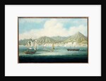 A View of Victoria, Hong Kong with British Ships and other Vessels, c.1850 by School Chinese