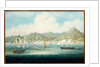 A View of Victoria, Hong Kong with British Ships and other Vessels, c.1850 by School Chinese