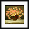 Tulips in a Vase on a Draped Table, 1915 by Peter Johan Schou