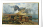 By Loch Treachlan, Glencoe, Morning Mists, 1907 by Louis Bosworth Hurt