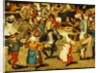 The Indoor Wedding Dance by Pieter the Younger Brueghel