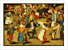 The Indoor Wedding Dance by Pieter the Younger Brueghel