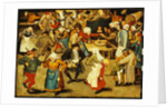The Indoor Wedding Dance by Pieter the Younger Brueghel