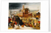 Townsfolk Skating on a Castle Moat by Pieter the Younger Brueghel