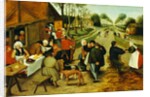 Peasants at a Roadside Inn, 17th century by P. the Younger Brueghel
