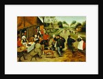 Peasants at a Roadside Inn, 17th century by P. the Younger Brueghel