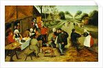 Peasants at a Roadside Inn, 17th century by P. the Younger Brueghel