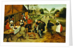 Peasants at a Roadside Inn, 17th century by P. the Younger Brueghel