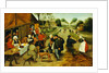 Peasants at a Roadside Inn, 17th century by P. the Younger Brueghel