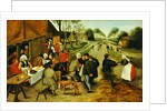 Peasants at a Roadside Inn, 17th century by P. the Younger Brueghel