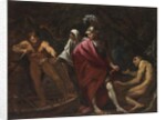 Aeneas and the Cumaean Sibyl presenting the Golden Bough to Charon by Pietro (1611-50) Testa