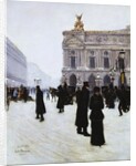 Outside the Opera, Paris, 1879 by Jean Beraud