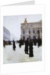 Outside the Opera, Paris, 1879 by Jean Beraud