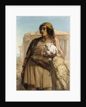 A Shepherd Boy standing before the Parthenon by Elisabeth Maria Anna Jerichau-Baumann
