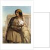 A Shepherd Boy standing before the Parthenon by Elisabeth Maria Anna Jerichau-Baumann