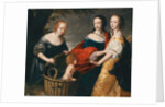 Allegorical portrait of three ladies and a child as The Finding of Erichthonius by Princess Louise Hollandine of the Rhine
