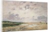 The Beach at Low Tide, Deauville by Eugene Louis Boudin
