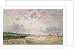 The Beach at Low Tide, Deauville by Eugene Louis Boudin